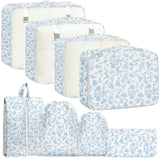 YEEYAA Packing Cubes for Travel - 8 Set Luggage Organizer Bags for Family, Mesh Breathable Packing Cubes for Suitcases Durable Travel Essentials Bags Set