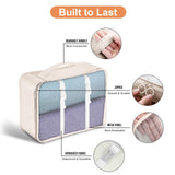 YEEYAA Packing Cubes for Travel - 8 Set Luggage Organizer Bags for Family, Mesh Breathable Travel Packing Cubes for Suitcases Durable Travel Essentials Bags Set