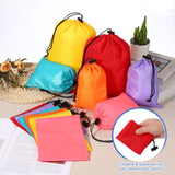 YELARXI Drawstring Bag with Toggle, Stuff Sack String Waterproof Travel Storage Bags Cinch Stuff Pouch - Fitting for (Gym/Traveling/Hiking/Yoga/Office/Shoes) 6 x 8 & 4 Pack & Dark Gray
