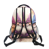 YETTASBIN Cute Gnome Backpack for Men Women, Waterproof High/Middle School Bookbag Lightweight Laptop Travel Daypack with Multiple Pockets for Teens Boys Girls