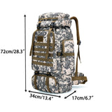 YFREAL 80L Hiking Camping Backpack,Hunting Backpack for Outdoor,Backpack Waterproof,Tactical Backpack for Men Women