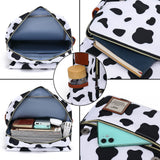 YGR Floral Laptop Backpack for Women, Female, College, Travel, Business, Outdoor Sports, Office, Work (Cow)