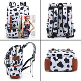 YGR Floral Laptop Backpack for Women, Female, College, Travel, Business, Outdoor Sports, Office, Work (Cow)