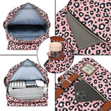 YGR Floral Laptop Backpack for Women, Female, College, Travel, Business, Outdoor Sports, Office, Work (Leopard Print)