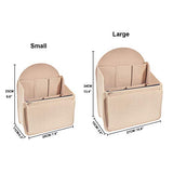 YIICOOLY Felt Backpack Organizer Insert,Purse Organizer for Men Women Backpack Rucksack Handbag Shoulder Bag(Beige,Small)