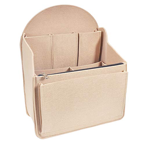 YIICOOLY Felt Backpack Organizer Insert,Purse Organizer for Men Women Backpack Rucksack Handbag Shoulder Bag(Beige,Small) | Backpacks4Less