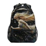 YMXFXP Backpack Hi_0 Mermaid Fantasy for School Boys Girls Laptop Travel Backpack Book Bag Daypack M