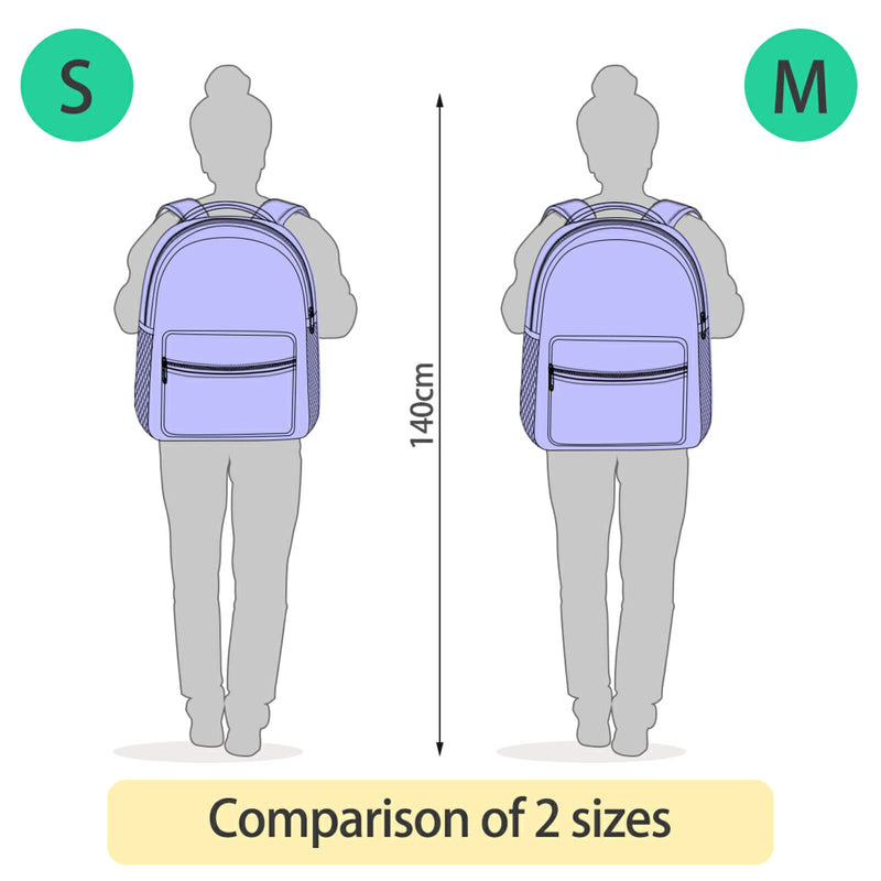 YMXFXP Backpack Hi_0 Mermaid Fantasy for School Boys Girls Laptop Travel Backpack Book Bag Daypack M