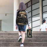 YMXFXP Hi_0 Mermaid Fantasy Backpack for School Boys Girls and Teens, Backpack for Men and Women, Lightweight Bookbag with Lunch Boxes Travel Laptop Daypack 18.5 x 11.8 In