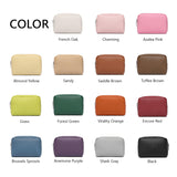YONBEN Makeup Bag Large Capacity Women's Classic Black Wash Bag Adjustable Partition Wash Brush and Cosmetic Carrying Bag (PU/Forest Green)