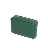 YONBEN Makeup Bag Large Capacity Women's Classic Black Wash Bag Adjustable Partition Wash Brush and Cosmetic Carrying Bag (PU/Forest Green)