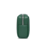 YONBEN Makeup Bag Large Capacity Women's Classic Black Wash Bag Adjustable Partition Wash Brush and Cosmetic Carrying Bag (PU/Forest Green)