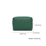 YONBEN Makeup Bag Large Capacity Women's Classic Black Wash Bag Adjustable Partition Wash Brush and Cosmetic Carrying Bag (PU/Forest Green)