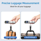 YONCON Digital Luggage Scale – 110lb Portable Suitcase Weight Scale with Backlit LCD, Tare Function, Travel Essentials for Airline Luggage, Backpacks, Outdoor Gear and Shipping Packages