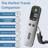 YONCON Digital Luggage Scale – 110lb Portable Suitcase Weight Scale with Backlit LCD, Tare Function, Travel Essentials for Airline Luggage, Backpacks, Outdoor Gear and Shipping Packages