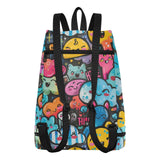 Yoogain Say Hi Cute Doodle Art Drawstring drawstring bags beach backpack for women with Wet Dry Compartments