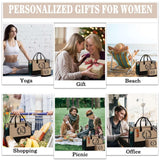 YOOLIFE Gifts for Women Her - Birthday Gifts for Women Mom Daughter Sister Friends Teacher, Personalized Initial Tote Bag, Womens Canvas Tote Bag, Letter A