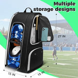 YOREPEK Football Bag Backpack for Youth with Shoe Pocket for Training Day