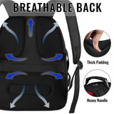 YOREPEK Large Backpack for Men, Extra Large Laptop Backpacks for Men Women, Water Resistant Travel Backpack Airline Approved Business Work Bag Fits 17 Inch Computer, Black