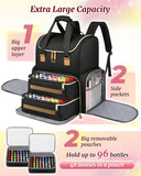 YOREPEK Large Nail Polish Organizer Case Backpack Holds 96 to 100+ Bottles