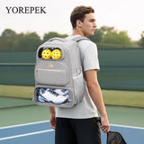 YOREPEK Large Pickleball Bag Backpack,Hold 4 Paddles with Padded Protection