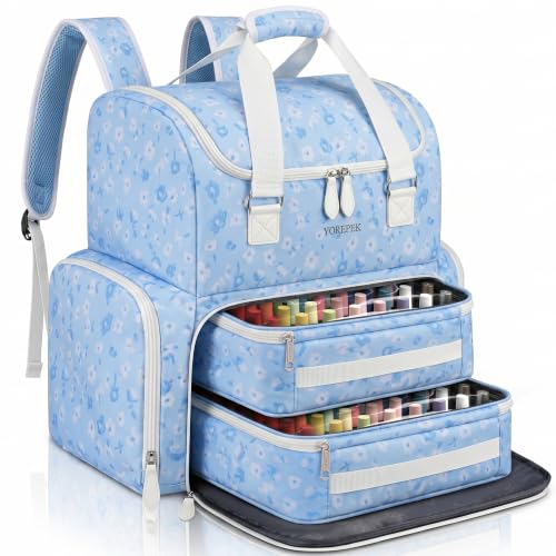YOREPEK Nail Polish Backpack for Manicurist, Holds 96 to 100+ Bottles