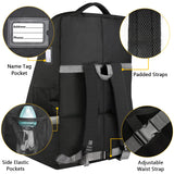 YOREPEK Padded Car Seat Travel Bag Backpack for Airplane, Heavy Duty Car Seat Bags for Air Travel, Carseat Cover for Airplane Travel with Shoulder Strap, Car Seats Carrier for Airport, Black