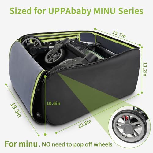YOREPEK Padded Stroller Travel Bag, Stroller Bag for Airplane Travel