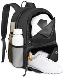 YOREPEK Soccer Backpack, Soccer Bag with Ball Holder and Shoe Compartment