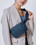 YOSHUYUKI Mini Crossbody Belt Bag - Waterproof Fanny Pack for Women, Fashionable Running Belt Pouch in Navy Blue