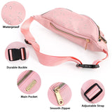 YOUEON 4 Colors Waist Packs for Men Women Cross Body, Nylon Waterproof Sling Bags with Adjustable Strap, Fanny Pack for Running Hiking Exercise Walking Travel
