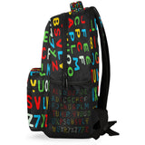 YPPAHHHH Education Alphabet School Bag Backpack College Bookbag, Rainbow Letter Laptop Backpacks Computer Bag Travel Hiking Camping Daypack for Women Girls Men Boys Students