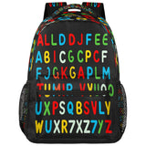 YPPAHHHH Education Alphabet School Bag Backpack College Bookbag, Rainbow Letter Laptop Backpacks Computer Bag Travel Hiking Camping Daypack for Women Girls Men Boys Students