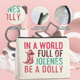 YTDYQFLZH Pink Fans Gifts, Makeup Bag Western Country Music Lover Gift for Women Mother Sisters Friends Travel Toiletry Canvas Cosmetic Pouch (9x7 inches)