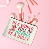 YTDYQFLZH Pink Fans Gifts, Makeup Bag Western Country Music Lover Gift for Women Mother Sisters Friends Travel Toiletry Canvas Cosmetic Pouch (9x7 inches)