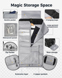 Ytonet Convertible Garment Bags for Travel, 50L Carry on Garment Duffle Bag for Men Women, 3 in 1 Suit Travel Bag Hanging Clothes for Business with Shoe Pocket, Waterproof Pocket, Black