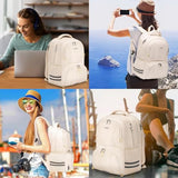 Ytonet Gym Backpack for Women Men, Travel Backpack with Shoe Compartment