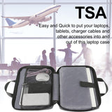 Ytonet Laptop Case, 15.6 inch TSA Laptop Sleeve Computer Bag Water Resistant Computer Case Carrying Cover Compatible for Lenovo, HP, Dell, Asus Notebook, Gifts for Men Women, Grey