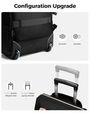 Ytonet Rolling Backpack for Women, 15.6 In Rolling Laptop Backpack with 4 Spinner Wheels, Rolling Backpack for Women,15.6 Inch Travel Backpack with Wheels, Stylish Rolling Laptop Bag