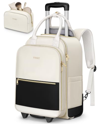Ytonet Rolling Backpack for Women, 15.6 Inch Laptop Backpack with Wheels | Backpacks4Less