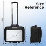 Ytonet Rolling Laptop Bag, 17.3'' Carry On Water Resistant Laptop Bag with Wheels, 15.6 In Rolling Laptop Backpack with 4 Spinner Wheels, 2 In 1 Roller Travel Backpacks with Detachable Trolley