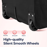 Ytonet Rolling Laptop Bag Women, Rolling Briefcase for Women, 17.3 Inch Laptop Bag with Wheels Rolling Computer Bag Laptop Case for Work Travel College Business Wife Mom Teacher, Black