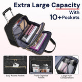 Ytonet Rolling Laptop Bag Women, Rolling Briefcase for Women, 17.3 Inch Laptop Bag with Wheels Rolling Computer Bag Laptop Case for Work Travel College Business Wife Mom Teacher, Black