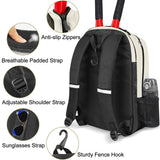Ytonet Tennis Bag Tennis Backpack for Women Men 2 Rackets with Insulated Pocket Ventilated Shoe Compartment