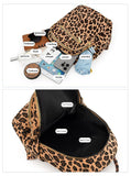 YUNZLAN Ladies Cheetah Print Backpack for Travel School Small Daypacks Leopard Shoulder Bag Purse for Women Girls - Brown Cheetah