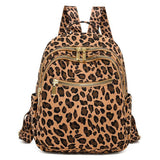 YUNZLAN Ladies Cheetah Print Backpack for Travel School Small Daypacks Leopard Shoulder Bag Purse for Women Girls-Brown Cheetah