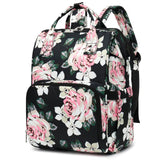 Yusudan Floral Laptop Backpack for Women Men, 15.6 inch College School Backpacks Bookbag for Work/School/Travel/Business (Flower)