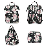 Yusudan Floral Laptop Backpack for Women Men, 15.6 inch College School Backpacks Bookbag for Work/School/Travel/Business (Flower)