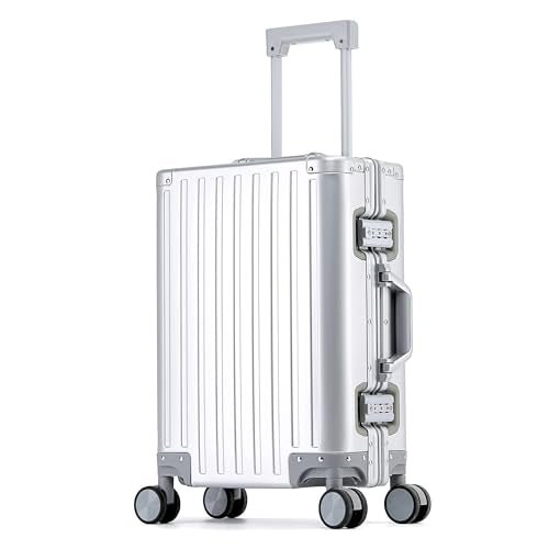 YYW All aluminum-magnesium Carry-On Luggage 20 Inch,Airline Approved Lightweight Suitcase with TSA Lock and Silent Wheels,Suitable for | Backpacks4Less
