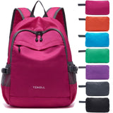 YZAOLL 20L Small Hiking Backpack Lightweight Day Packs, Packable Backpack for Women Men Travel Camping Vacation,Rose